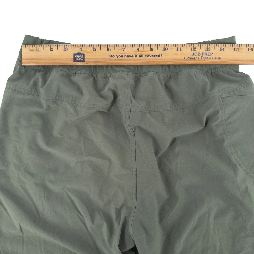Free Fly Mens Large Breeze Active Short Green Lined 7